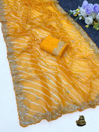 Vastrangan georgatte lehriya saree wholesale india